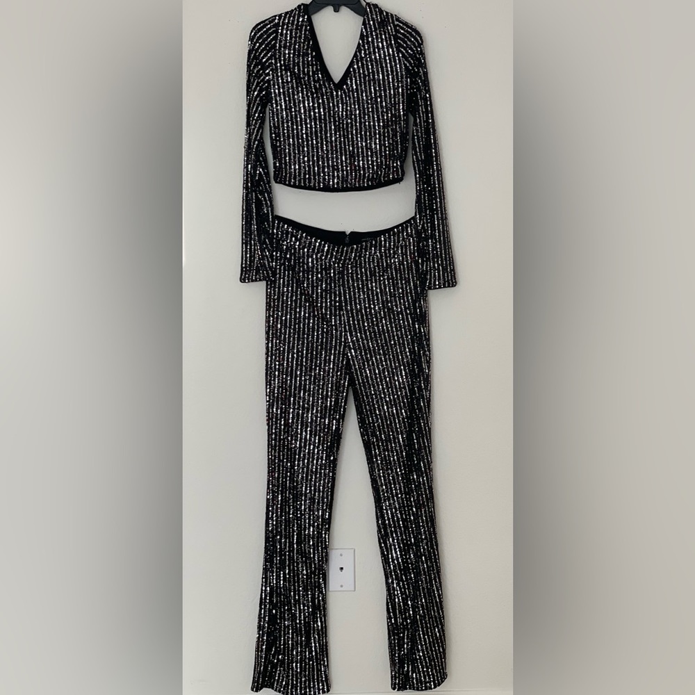 Black Sequin, Two-piece perfect for a night out!
